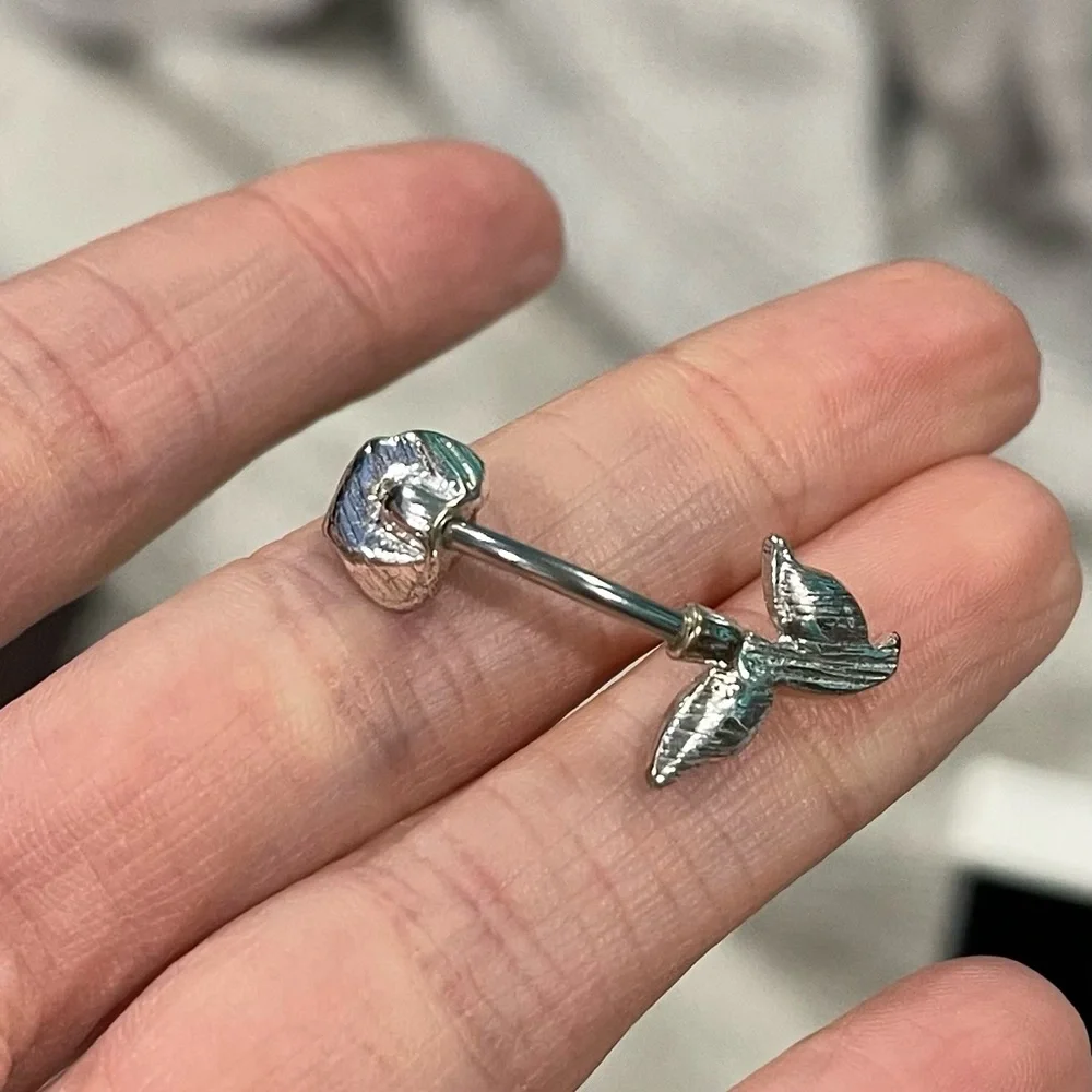 FLOWER BELLY RING - Picture 3 of 3